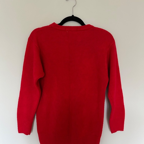 Gianni Versace Versus Red Cashmere Sweater - Picture 4 of 4